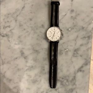 Kenneth Cole black leather watch